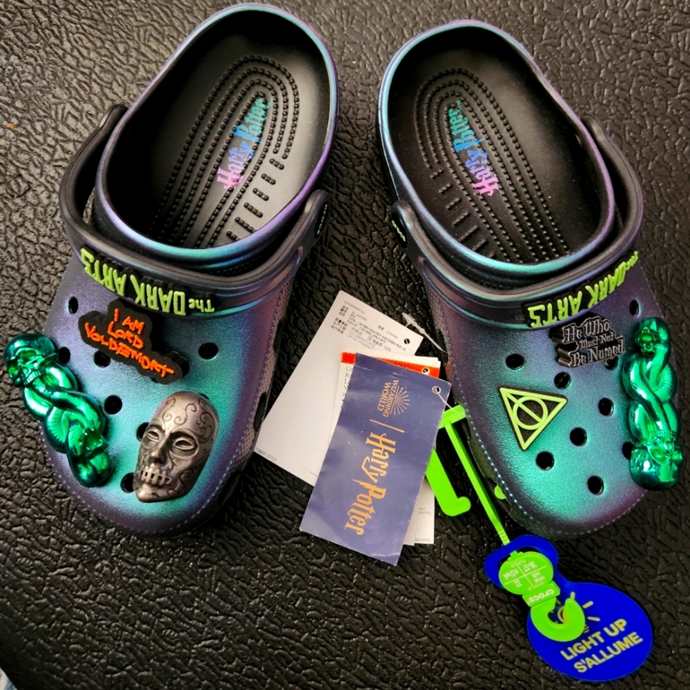Harry Potter glows in the dark crocs